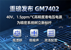 共模半导体新发布：40V，1.5ppm/°C 高精度基准电压源GM7402，为精密系统树立新标杆 ​